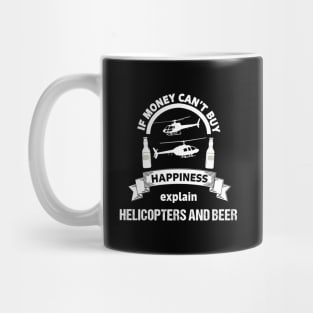 Helicopter Pilot Beer Flying Aviation Mug